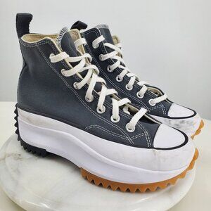 Converse Run Star Hike High Top Grey Platform Lace Up Sneaker Shoes Women's 6.5